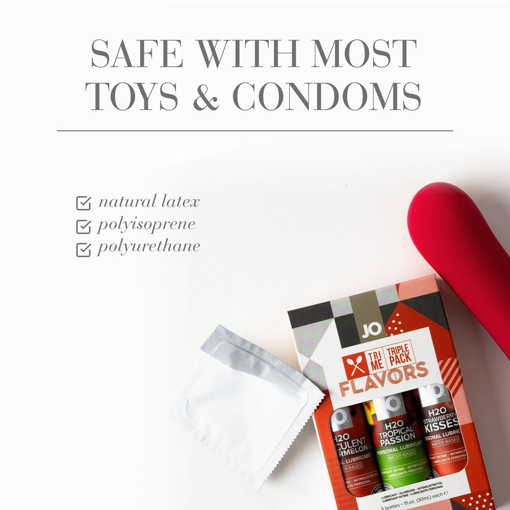 JO Tri-Me Triple Pack Gift Set - Strawberry, Watermelon and Tropic Passion