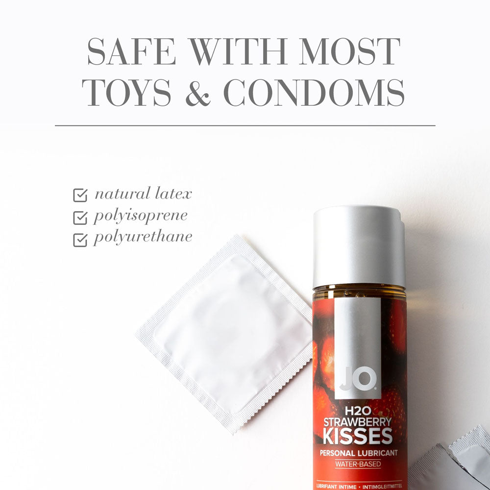 JO H2O Strawberry Kisses - 30 mL Water Based Lubricant