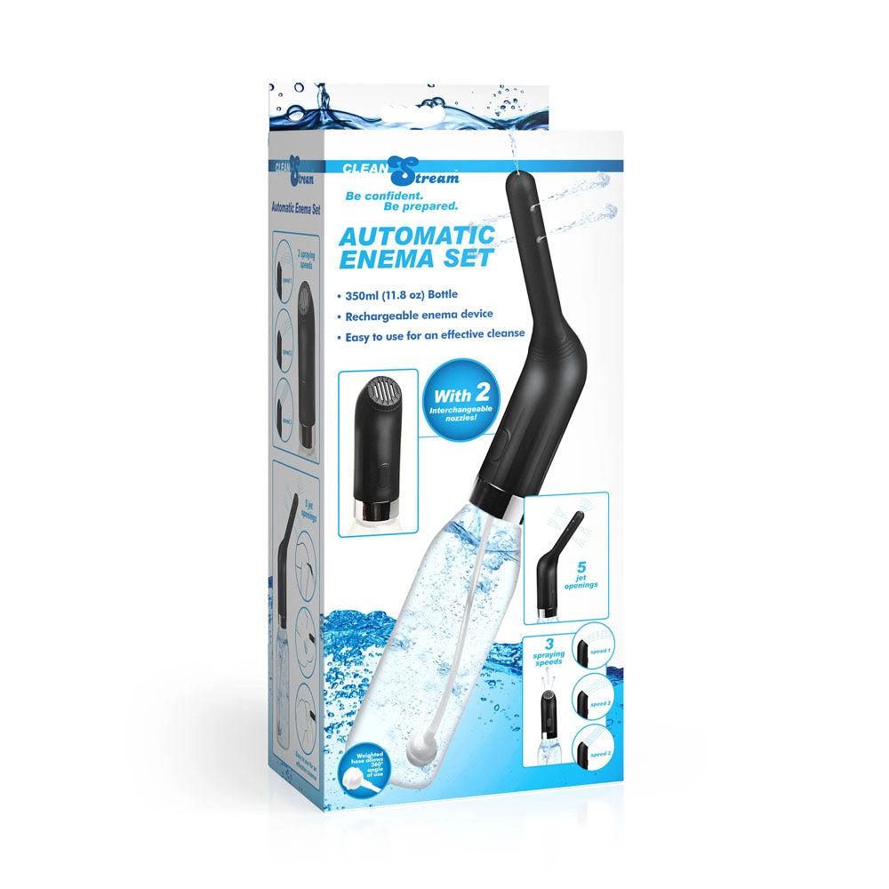 CleanStream Automatic Enema Set - USB Rechargeable Douche - 350 ml Capacity