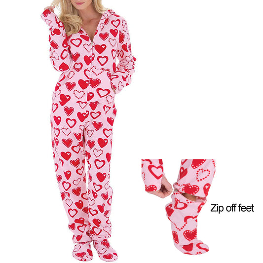 Fleece Printed Footed Onesie
