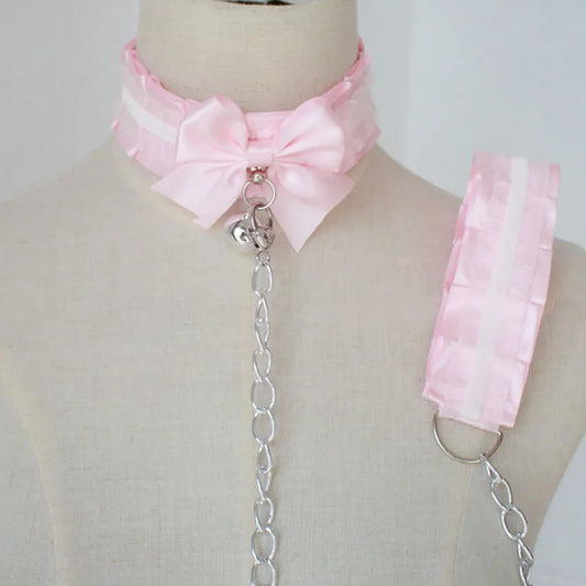 Sissy Adult Kitten Pink Play Collar Choker