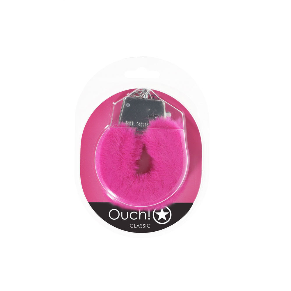 OUCH! Classic Fluffy Cuffs - Pink Restraints