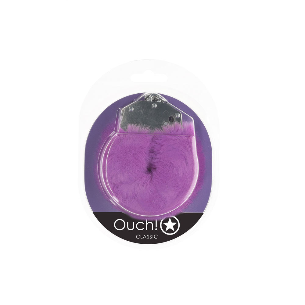 OUCH! Classic Fluffy Cuffs -Purple Restraints