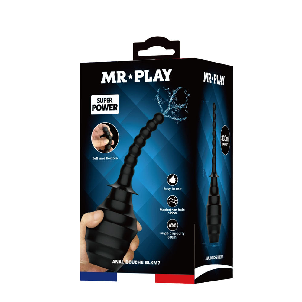 MR PLAY Anal Douche M7 - Black unisex- 330 ml Capacity