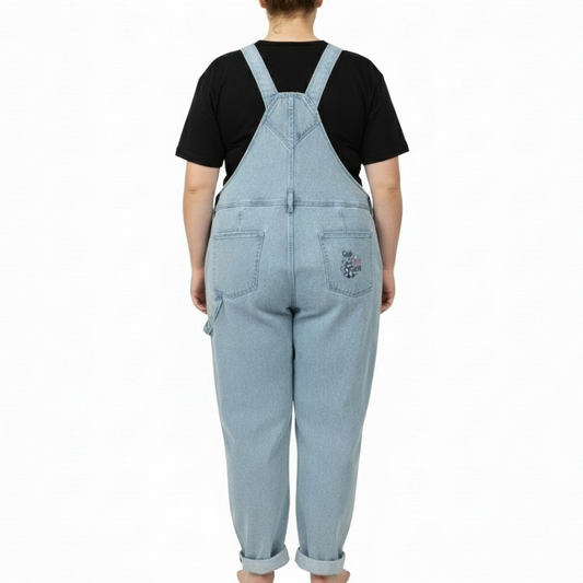 Denim Racoon Overalls