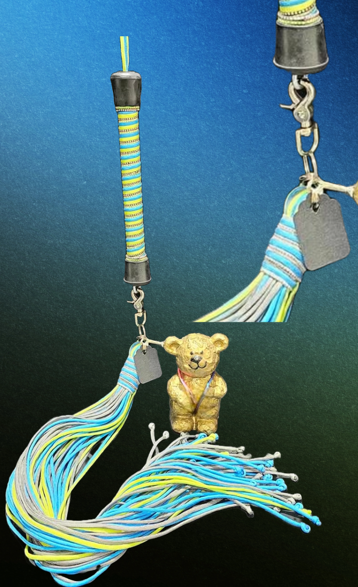 Long Grey, Blue & Green Flogger