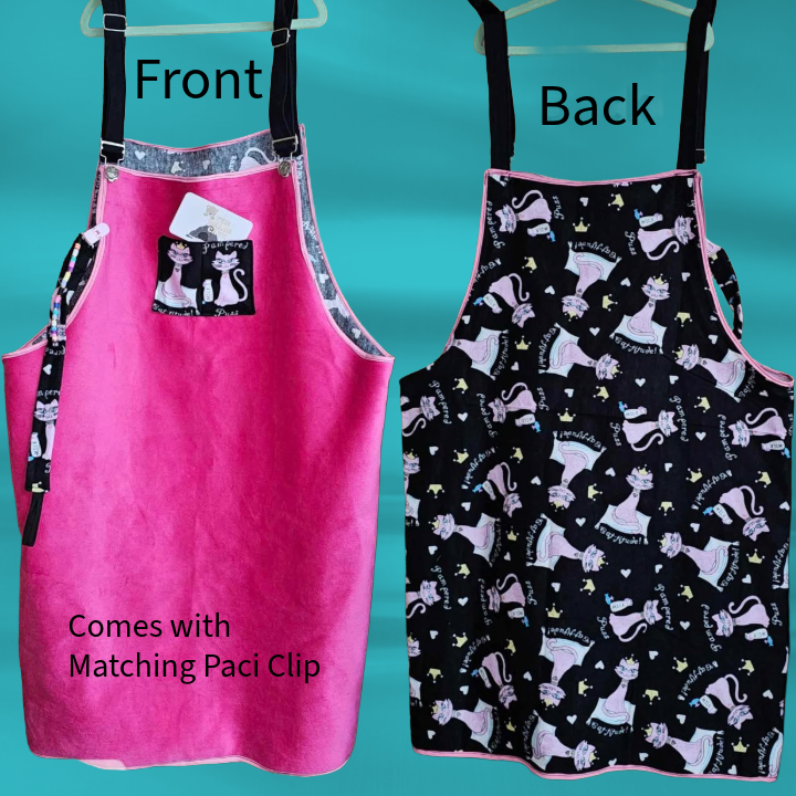 šø Funky Homemade Pink Velvet Pinafore šø