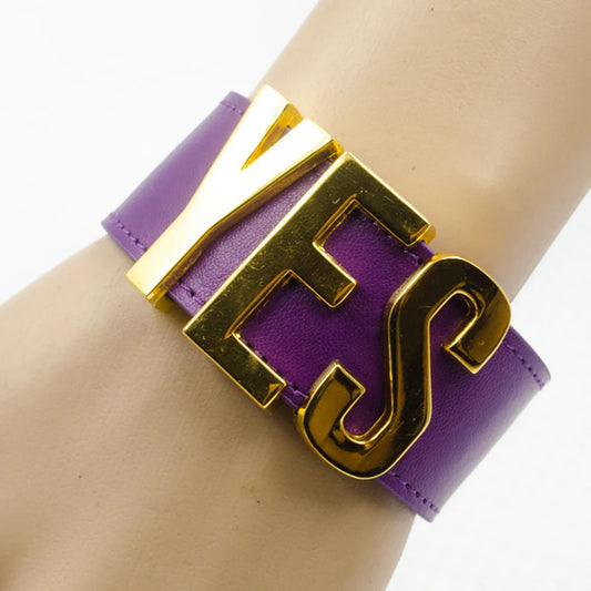 Yes Sir Leather Wristband