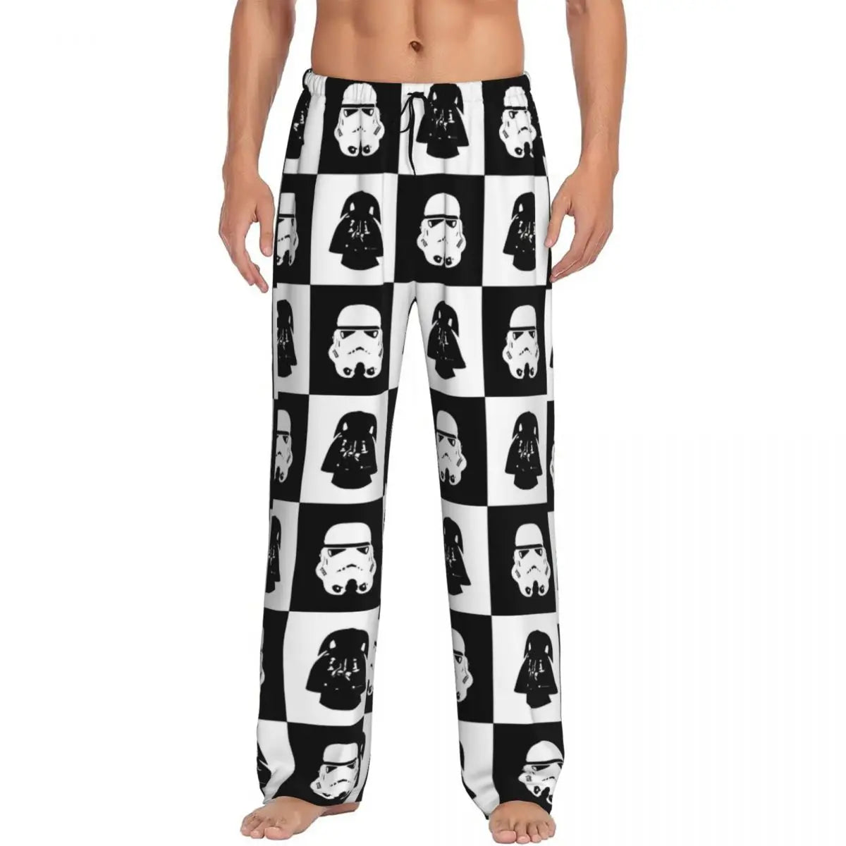 Custom M-Mandalorianed-Anime Pajama Pants Men Adventure Story Lounge Sleep Stretch Sleepwear Bottoms with Pockets