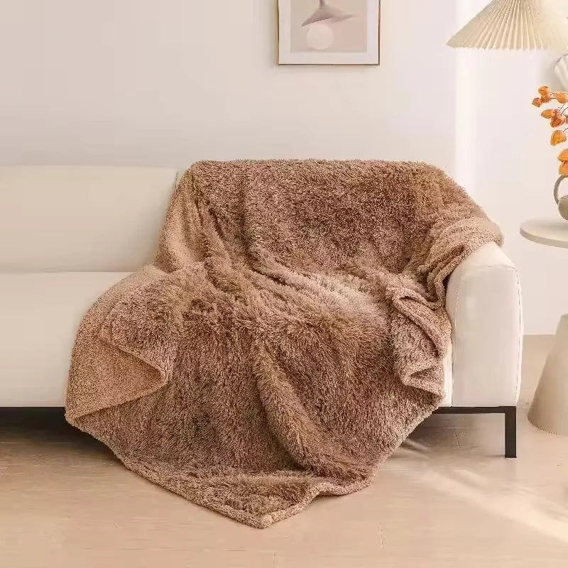 Couples Waterproof Blanket: Luxe Plush Throw for Bed & Sofa