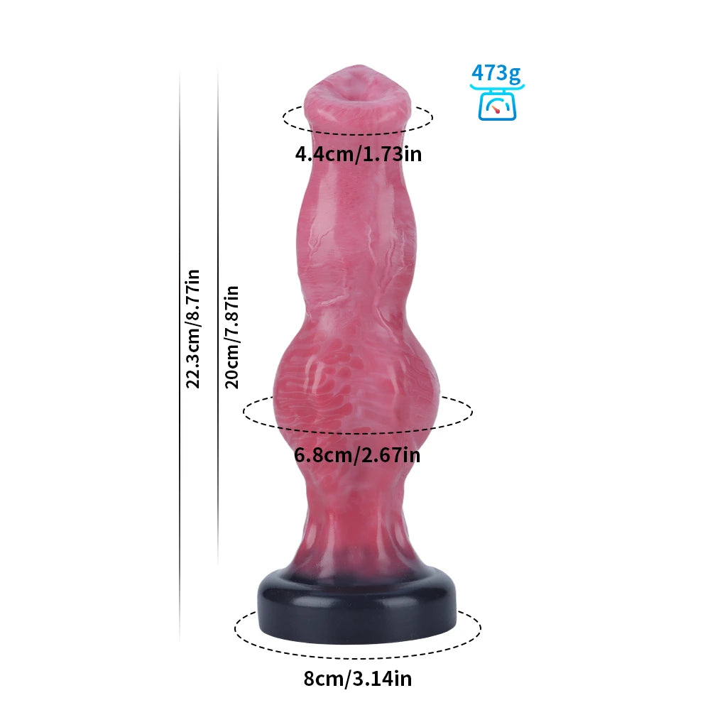 Monster Dildo Dog Knot Penis Masturbator Sex Toy