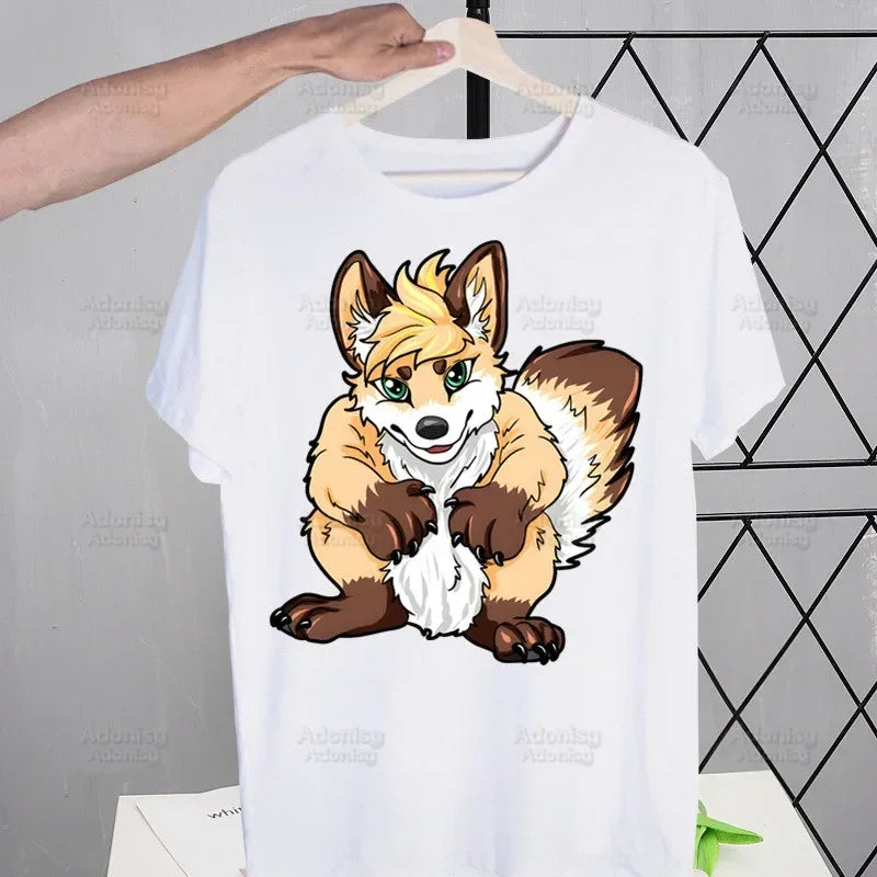 Furry Summer Print Tshirt