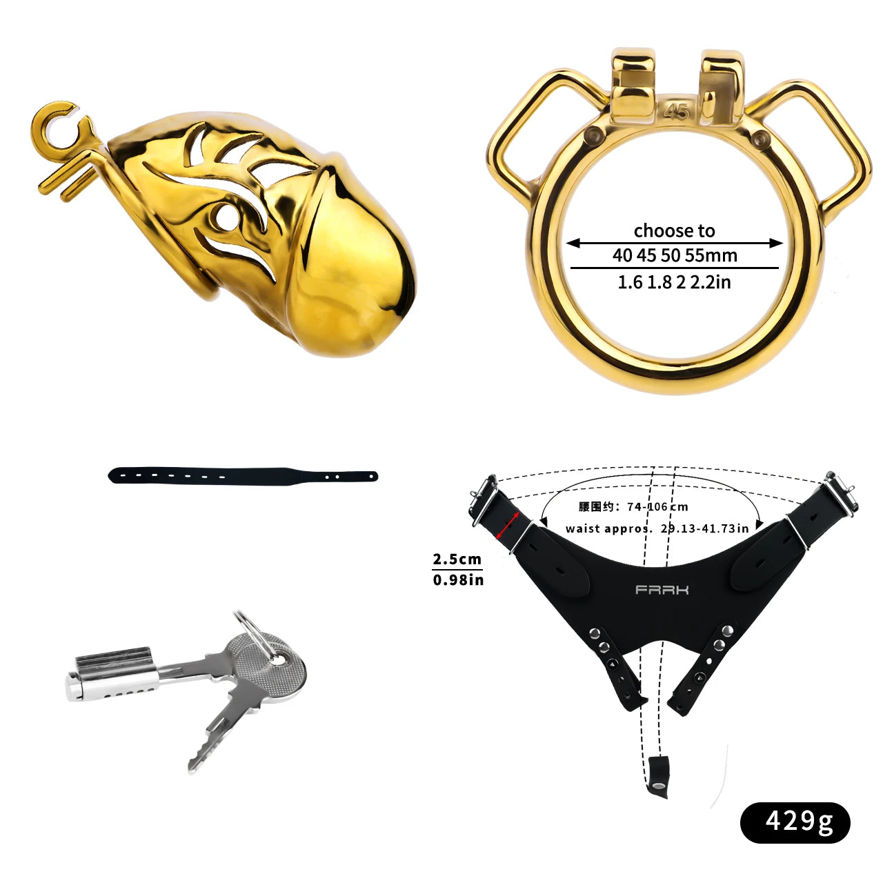 Chastity Cage Belt With Hole Silicone Imitation Plug/Dildo etc