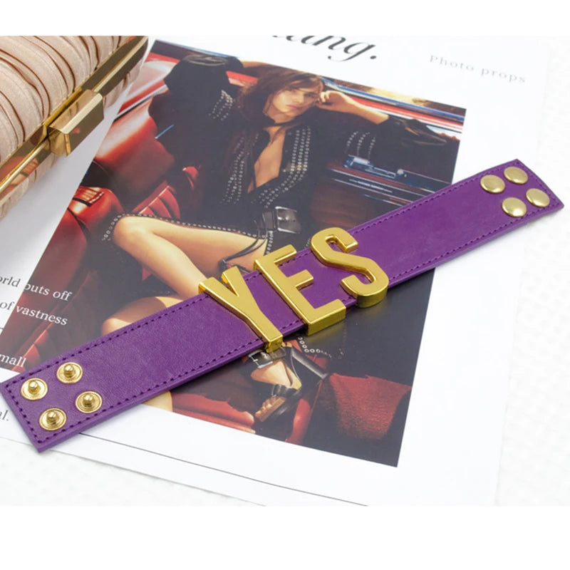 Yes Sir Leather Wristband