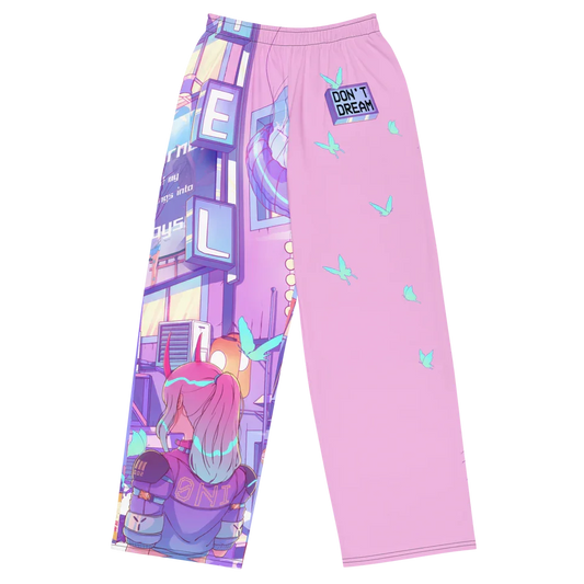 Adult Cyberpunk Dream Harajuku Style Printed Long Pants