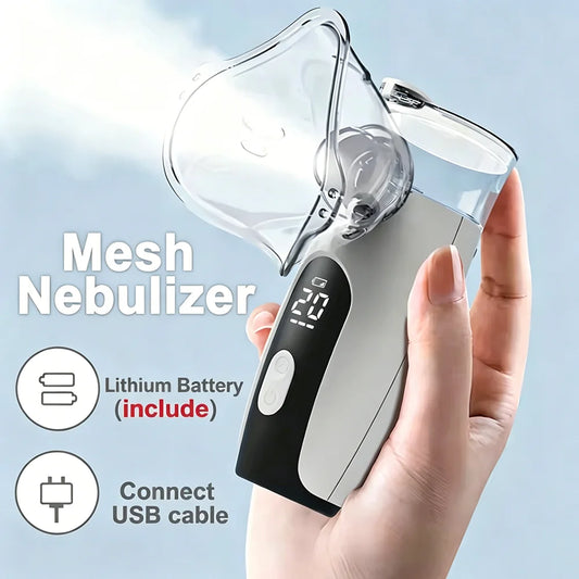 Medical Silent Ultrasonic Nebulizer Automizer Handheld Respirator Portable Asthma Humidifier for Kids Children Adult Health Care