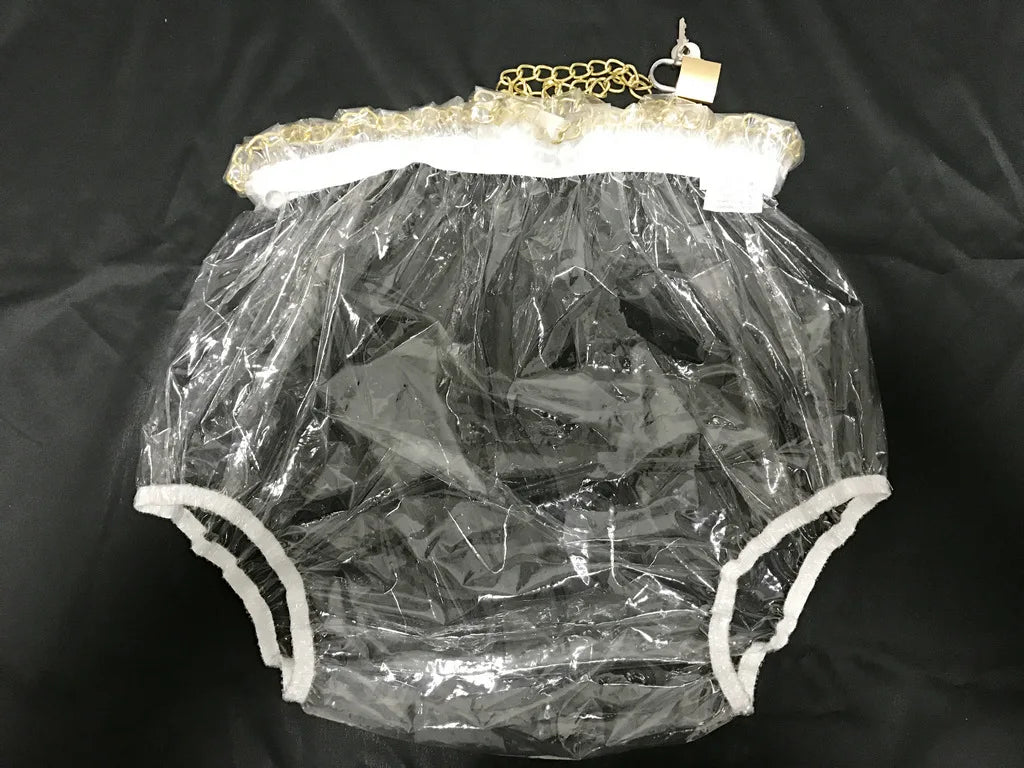 Pull-On Locking Plastic Pants Color Glass Clear