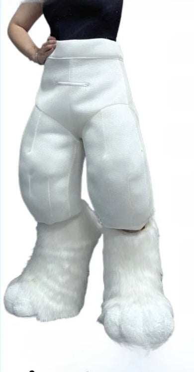 New Arrival Integrated Furry Costume Long Legged Curved Legged Padded Fake Full Length Animal Suit for All Genders
