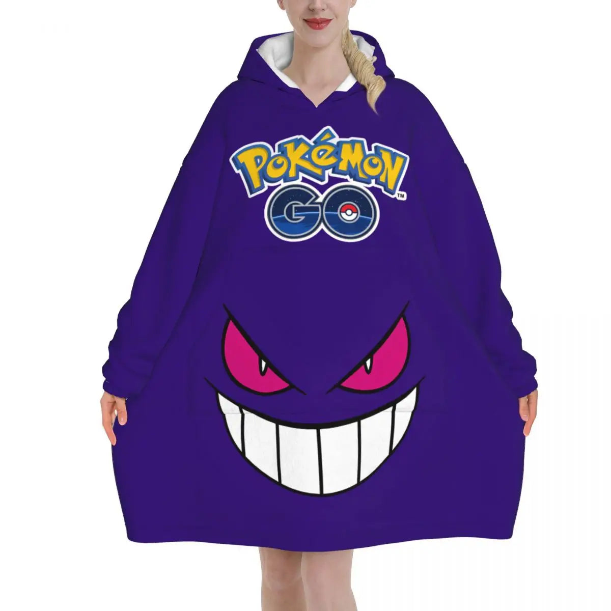 Pokemon Pikachus Blanket Hoodie Wearable Blanket Large with Pocket Warm Cozy Onesie