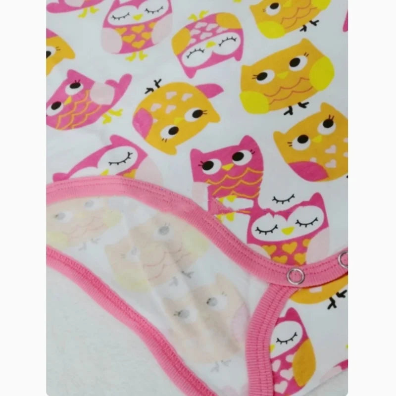 Cartoon Pattern Bodysuit With Long Sleeve ABDL Adult Romper