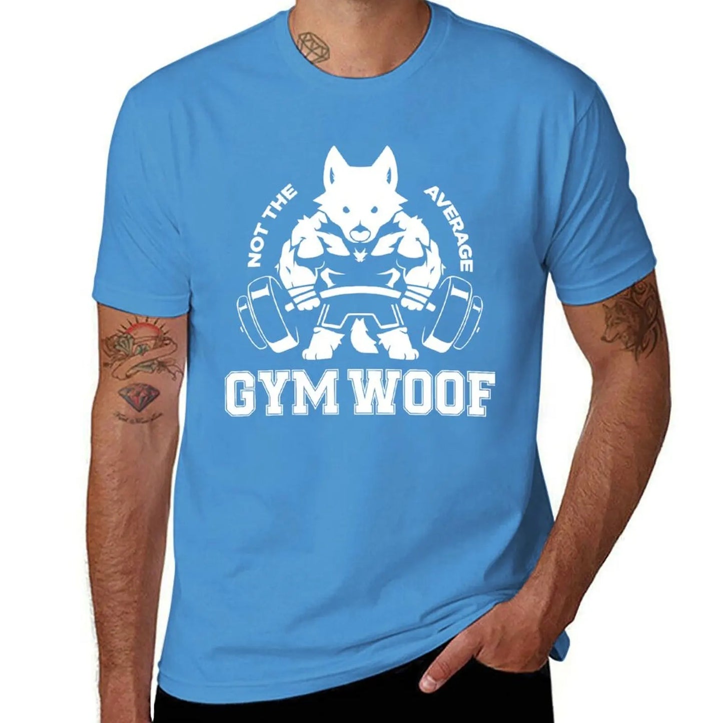 Not the average GYM WOOF T-Shirt Up To 6XL
