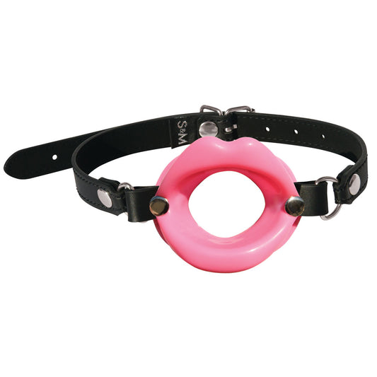 Sex & Mischief Silicone Lips Mouth Gag - Pink Mouth Restraint