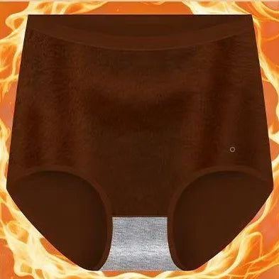 Women's Fluffy Sexy Thickened Thermal Panties Winter Warm Keep High Rise Intimates Underwear Girl Long Briefs Fashion Clubwear