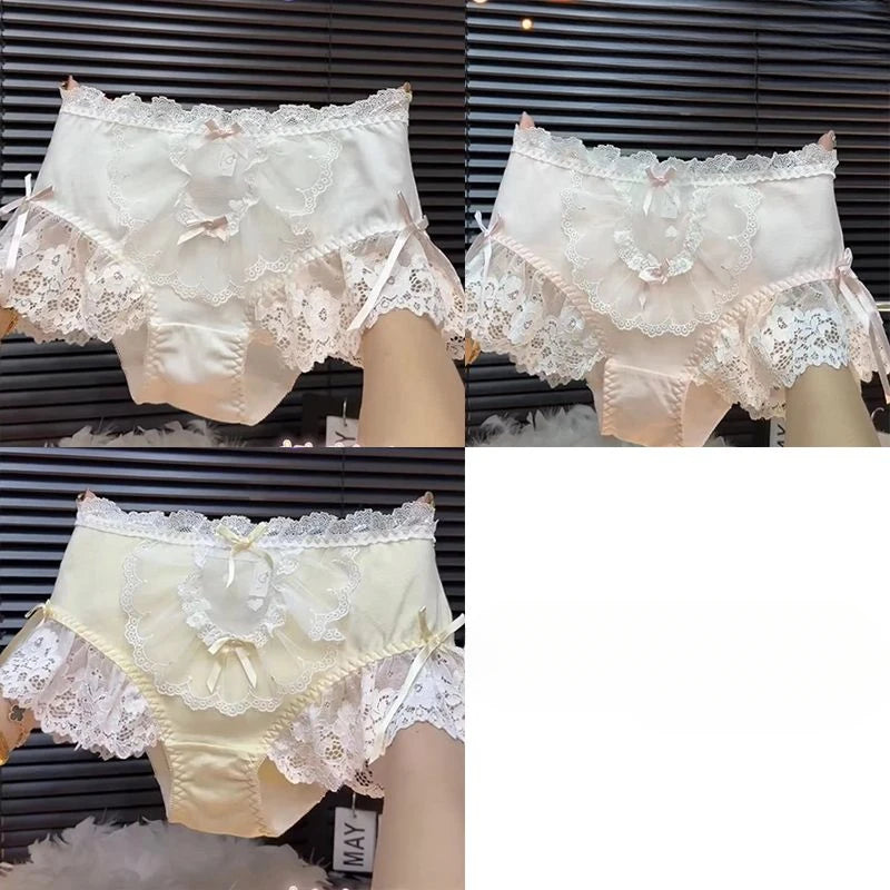 French Princess Lace Bow Panties
