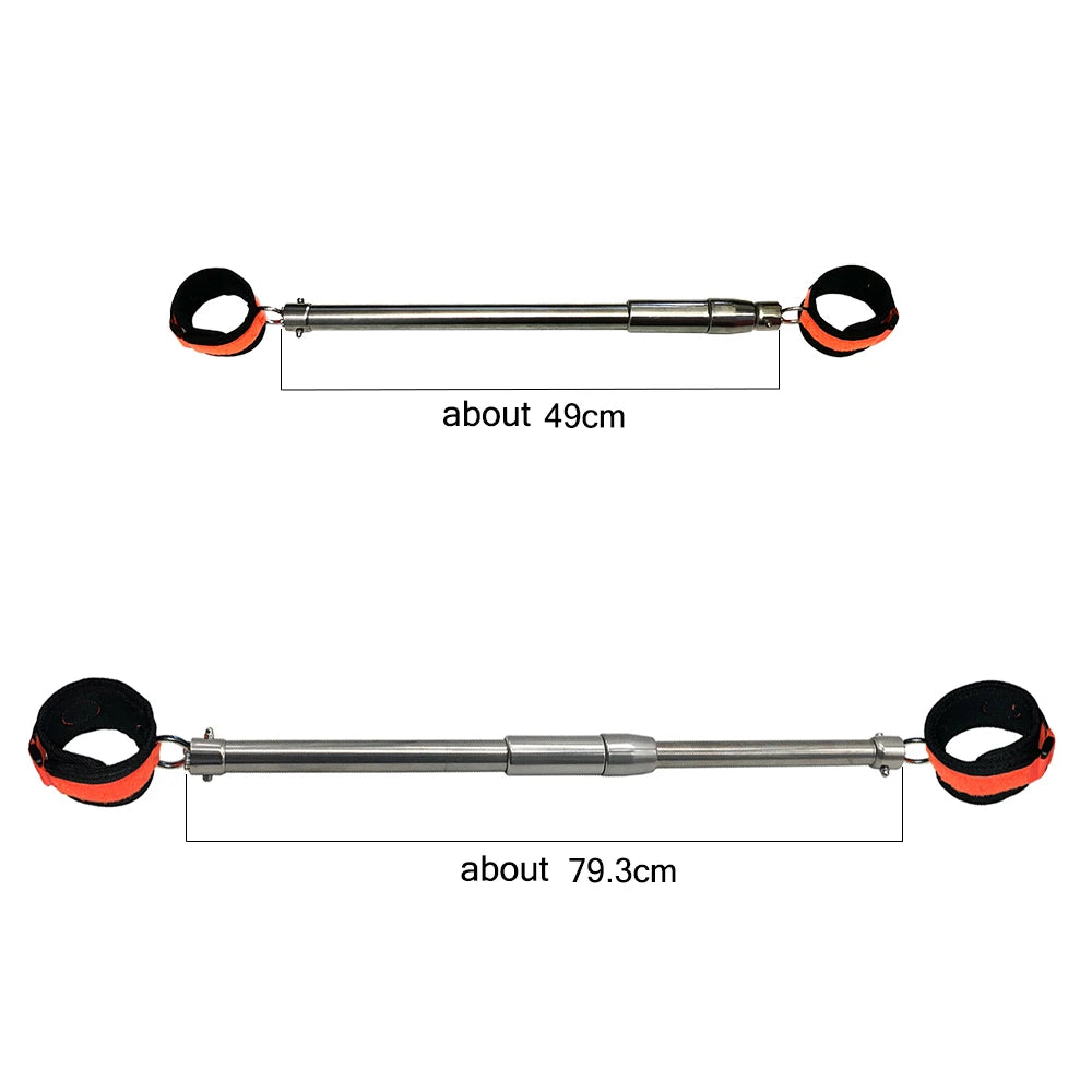 Stainless Steel Spreader Bar for Adult Restraint BDSM Bondage