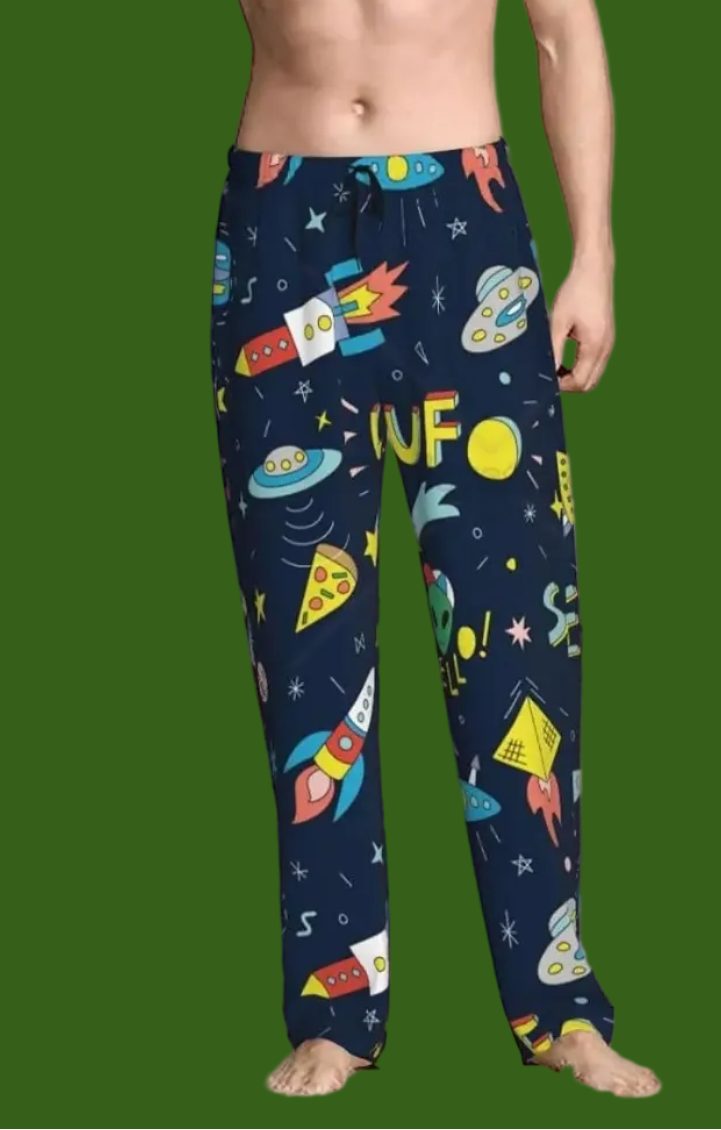 Funny Spaceships Unisex Pajama Pants Comfy Lounge Pants Casual Pajama Bottoms