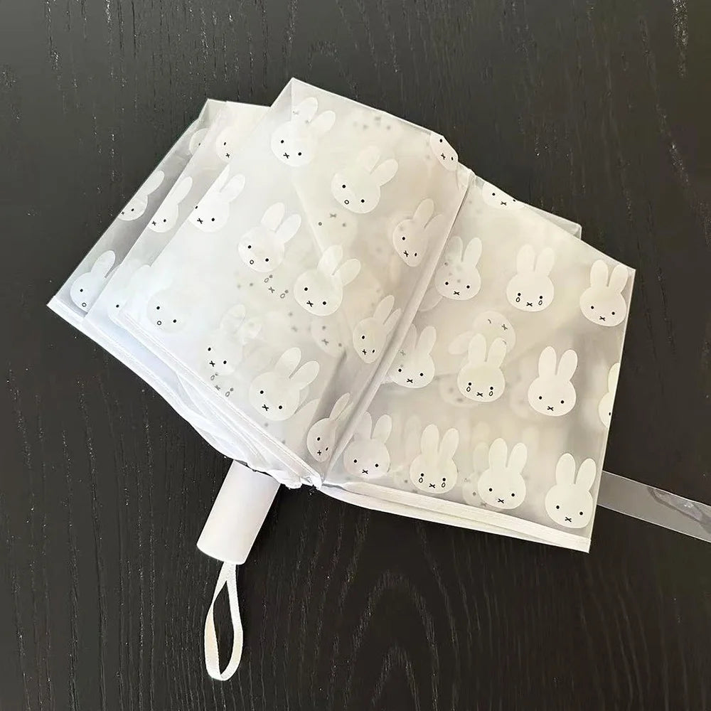 Cute Miffy Frosted Transparent Umbrella
