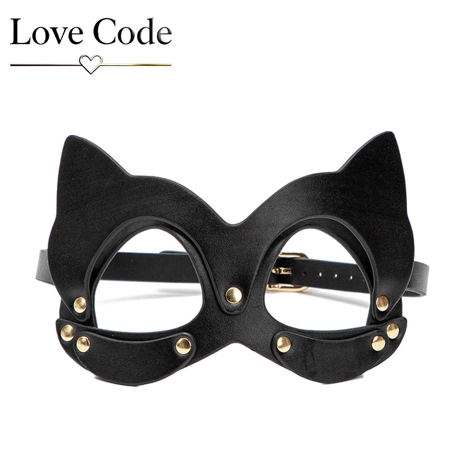 Genuine Leather BDSM Bondage Kits Sex Toys for Couples Handcuff Ankle Cuffs Collar Gag Hogtie Restraints SM Set Adult Love Games