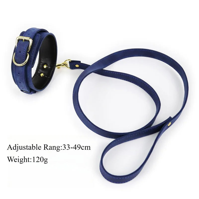 Premium Grain Blue Bondage Kit Restraints Set Erotic BDSM Adult