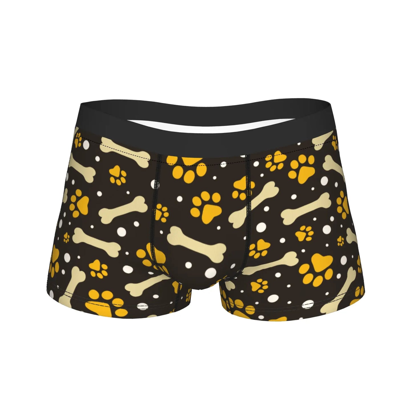 Men's Pet Prints Dog Boxer Briefs Breathable Underpants M-XXL