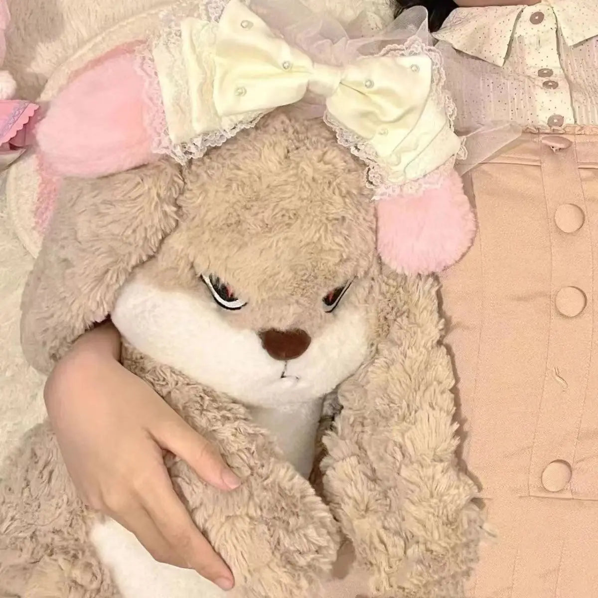 Large Size Angry Rabbit Plush Toy Cute Animal Plushie