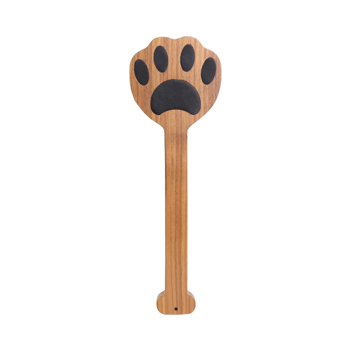 Walnut Wood Cat Paw Flower Spanking Paddle Bondage Restraints