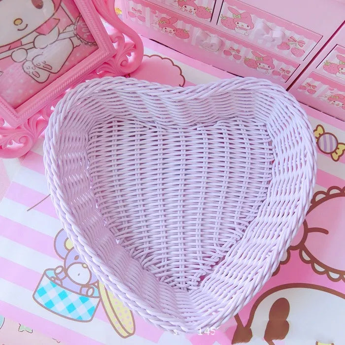 Love Heart Shape Sweet Colour Basket