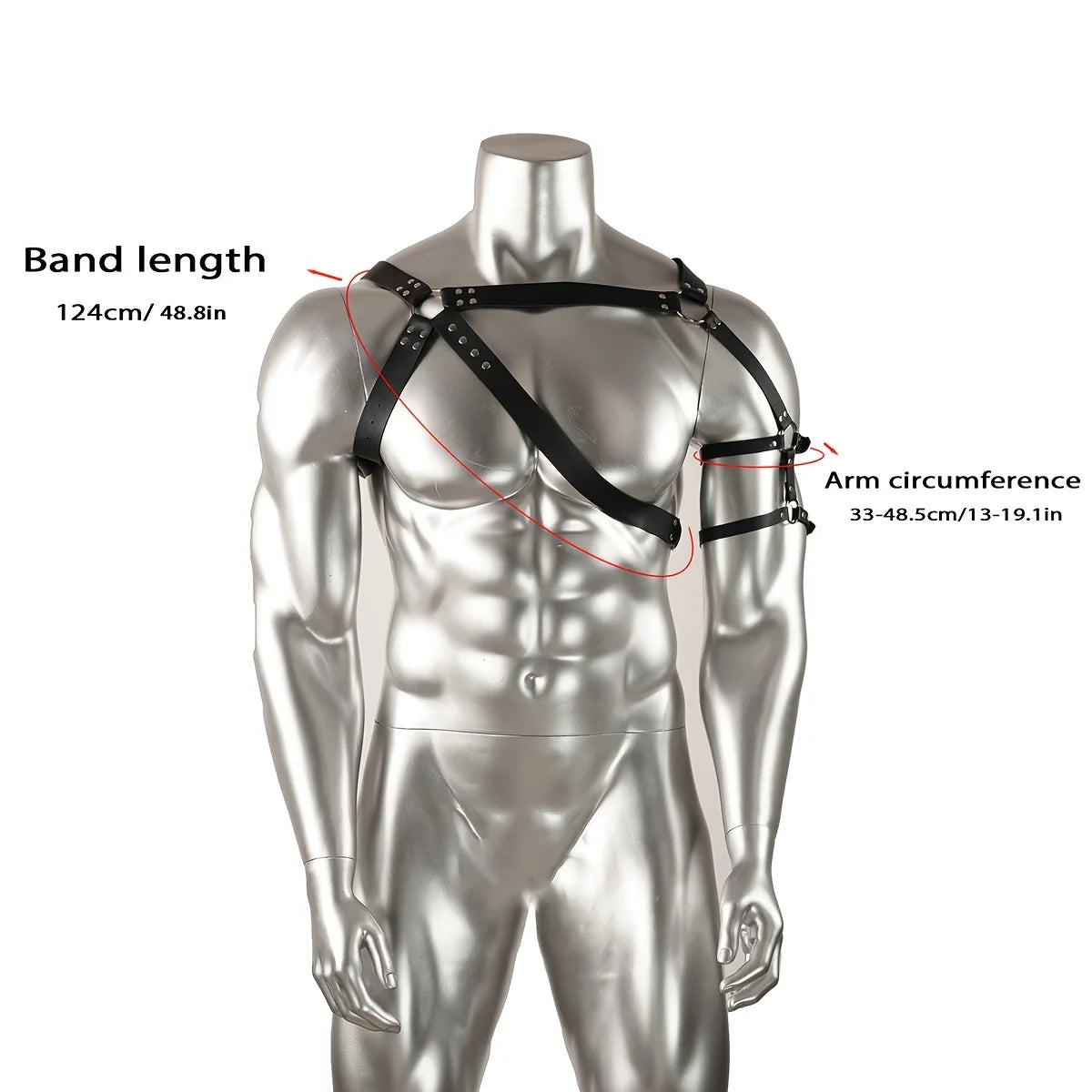 Men's Leather Chest Harness PU Leather