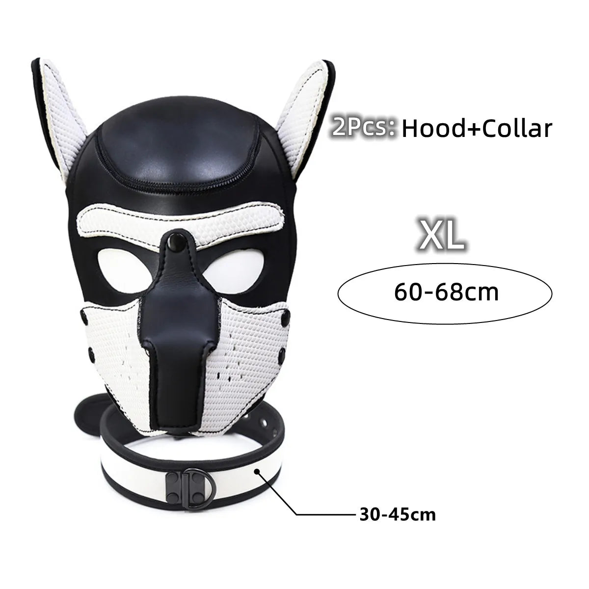 Puppy Cosplay Costumes Increased Large Size Padded Rubber Full Head Hood Mask