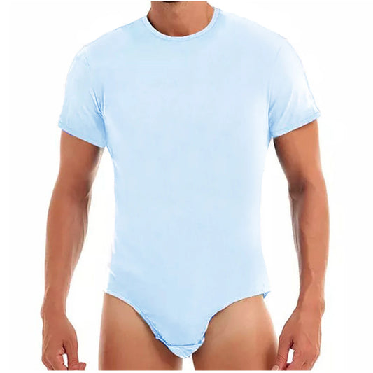 Classic Solid Pink, Blue, White or Black ABDL Adult Romper Snap Crotch