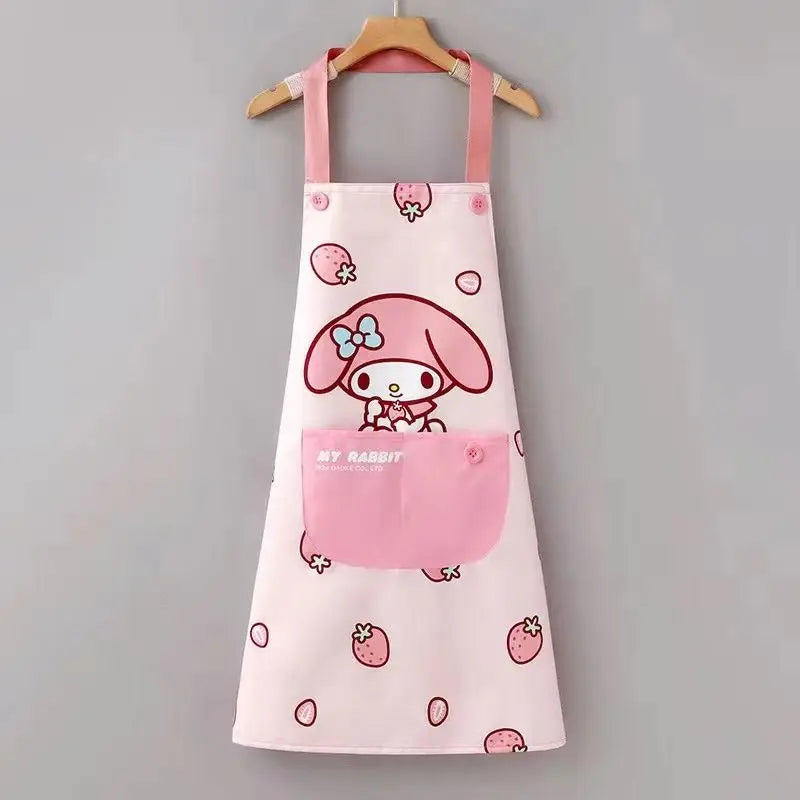 Sanrio Hello Kitty or Cinnamoroll Cute Waterproof and Oil-Resistant, Stain-Resistant Kitchen apron