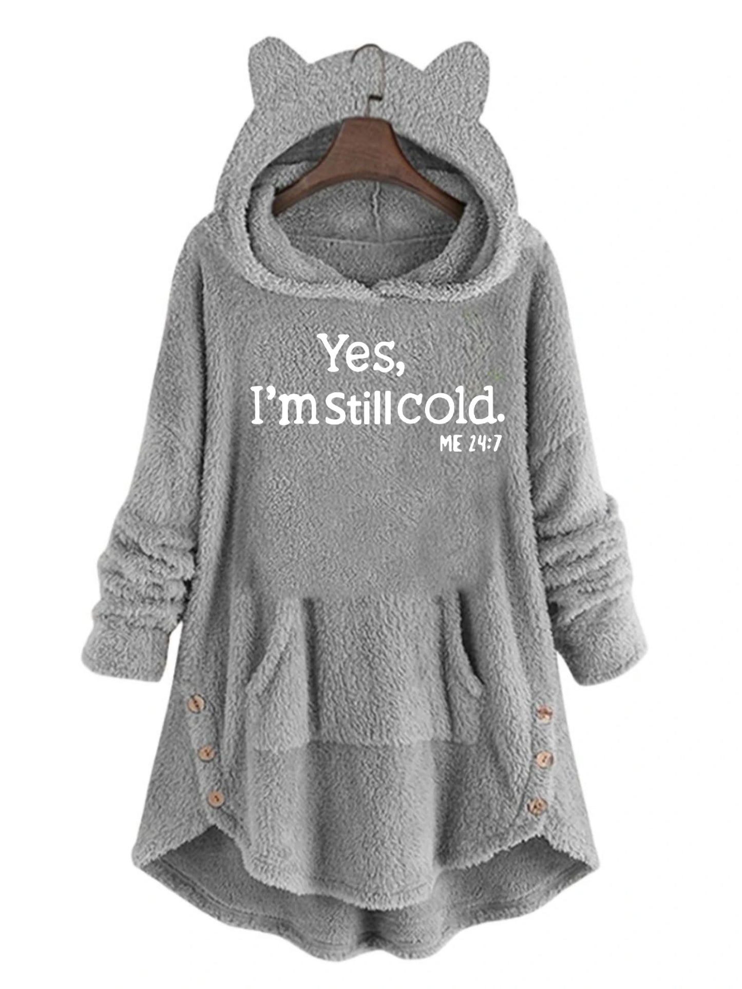 Cat Ears Long-Sleeved Hooded Sweatshirt