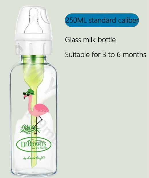 Dr. Brown's Glass ABDL bottle/Anti-colic/Glass bottle/standard caliber/120ML 250ML