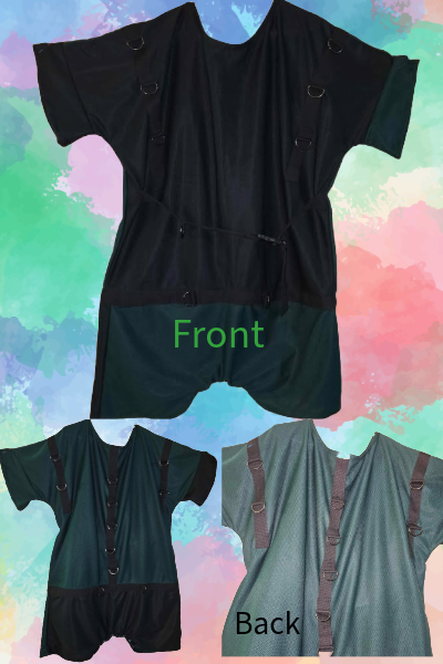 ✨ Dark Age Play Black & Green Adult Romper ✨