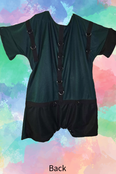 ✨ Dark Age Play Black & Green Adult Romper ✨