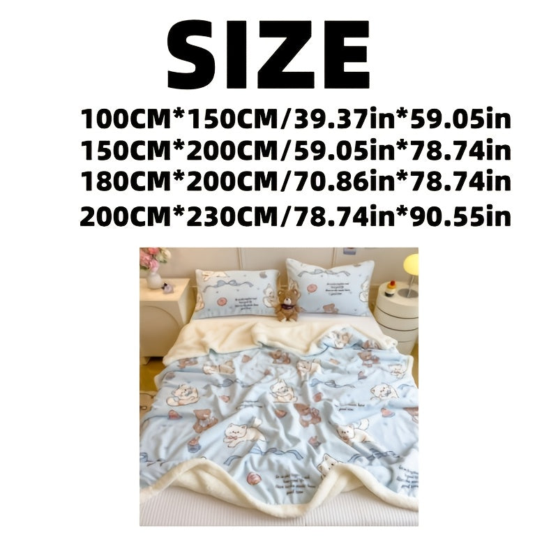 Milk Velvet Blanket, Double-sided Soft and Delicate