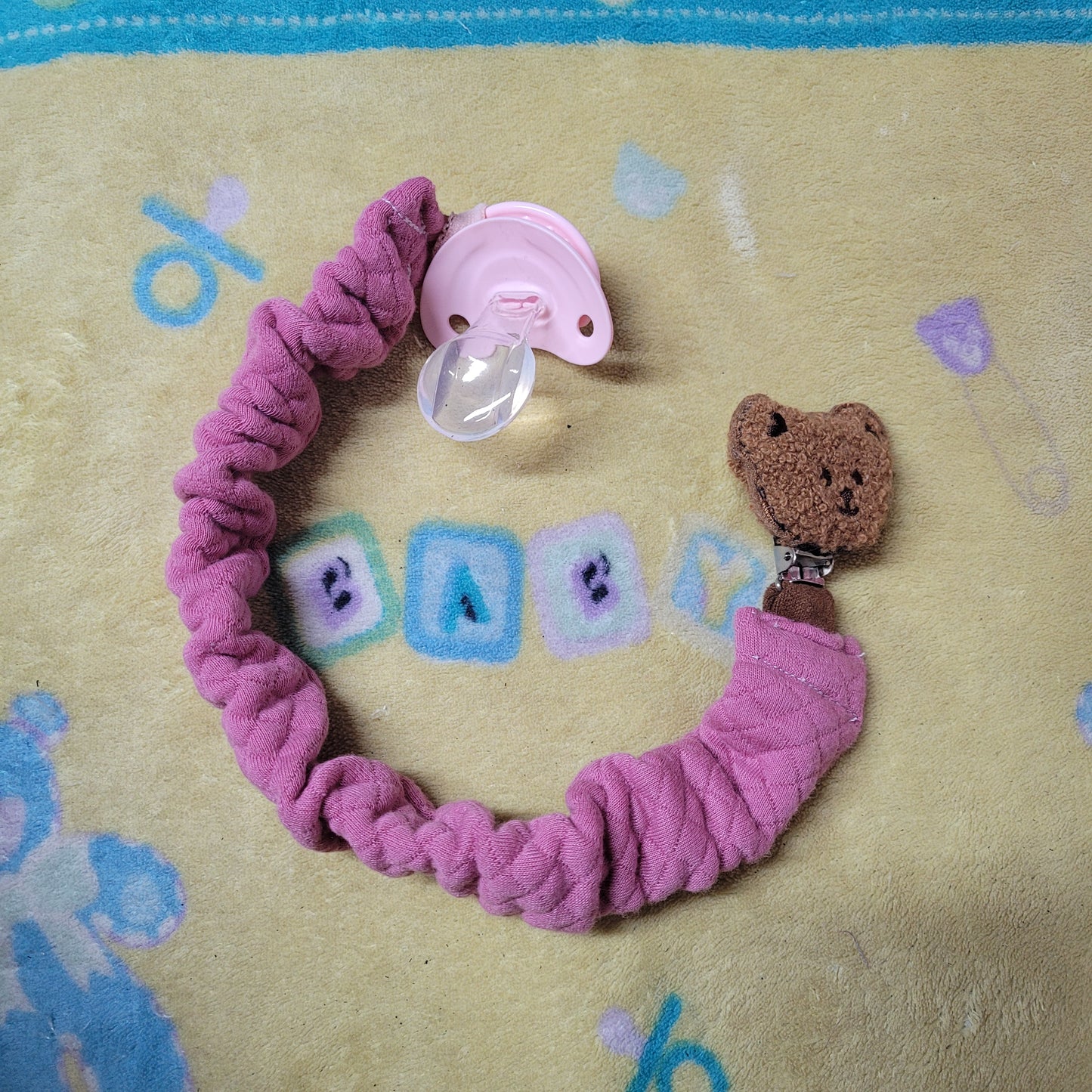 Handmade Plush Pacifier Clips
