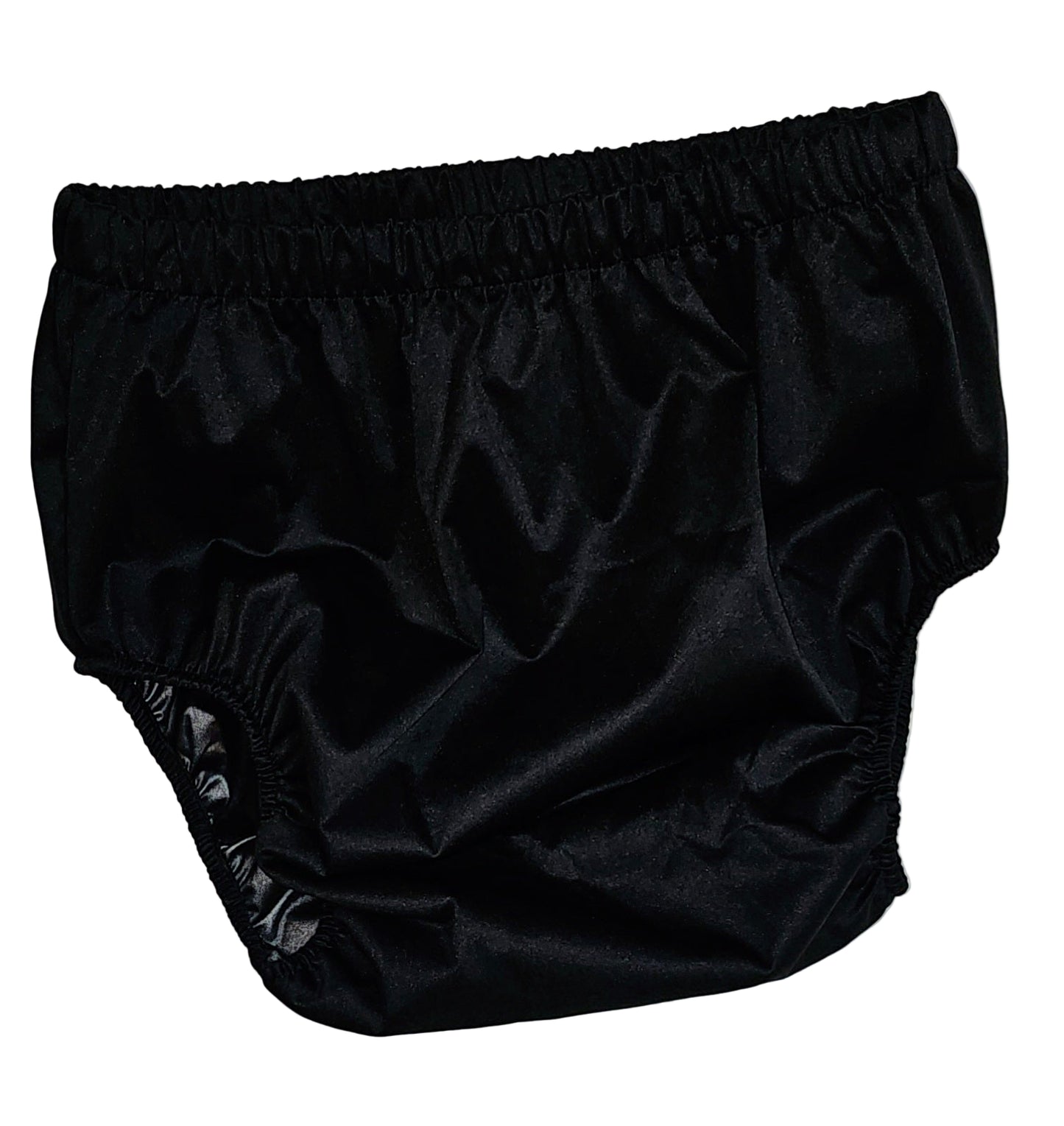 Black Satin Nappy Covers
