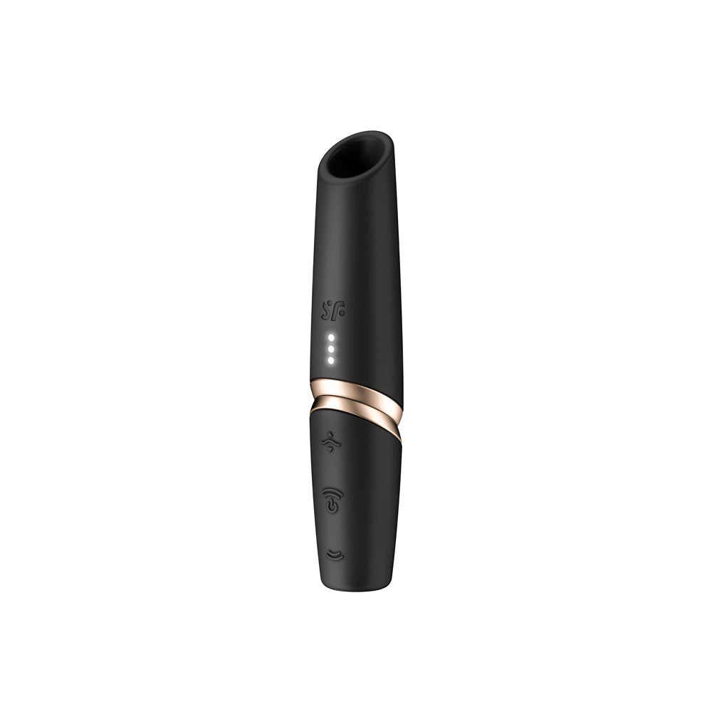 Satisfyer Perfect Kiss - Black USB Rechargeable Air Pulse Stimulator