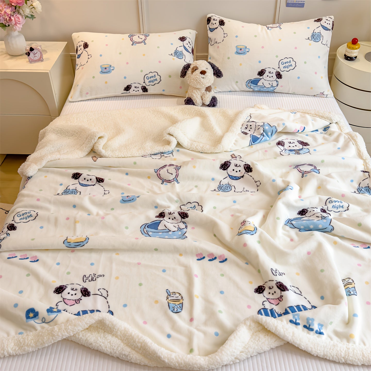 Milk Velvet Blanket, Double-sided Soft and Delicate